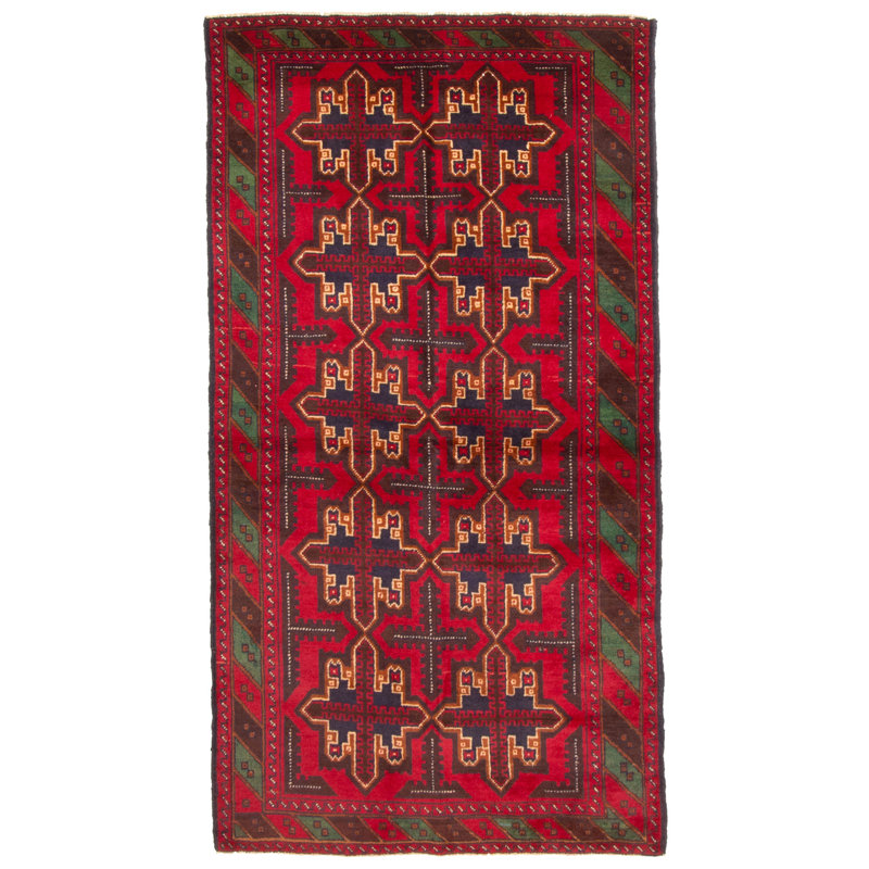 Rizbaft Red Rug 3'6" x 6'6"