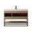 48" Free Standing Single Bathroom Vanity with Resin Top in Oak