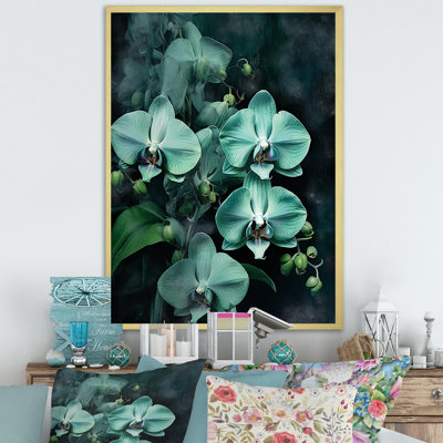 Fantaisie, orchidée verte, paysages de rêve
