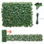 Paravent de clôture extensible, mur de plantes artificielles extensibles 25 x 126 po, panneau de lierre artificiel réaliste avec 50 attaches à fermeture éclair, haies décoratives en toile de fond artificielle pour terrasse de balcon