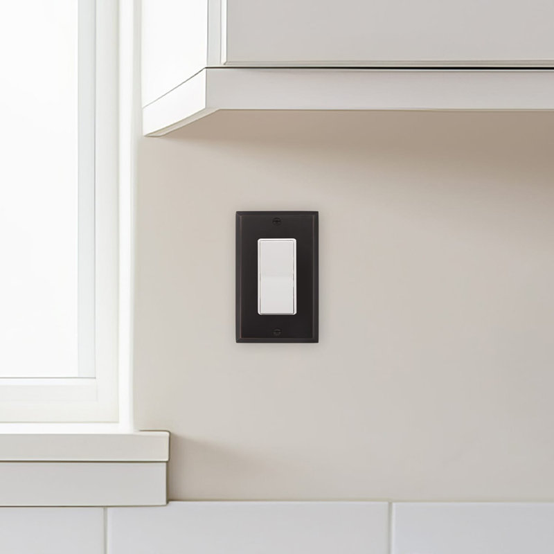 New York 1-Gang Rocker Wall Plate, Timeless Bronze