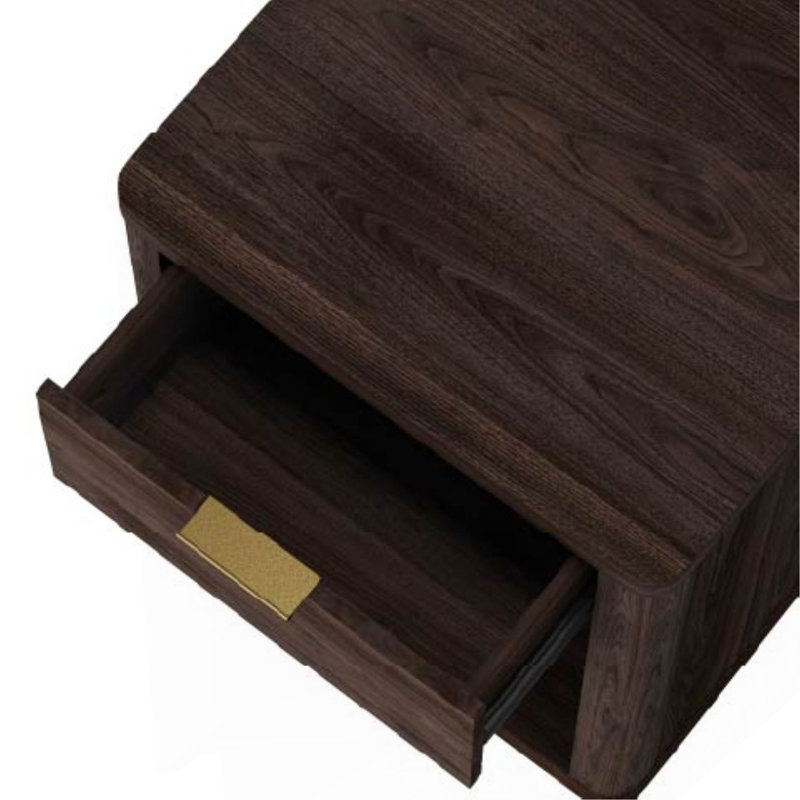20" Nightstand in Brown (1-Drawer), Brown