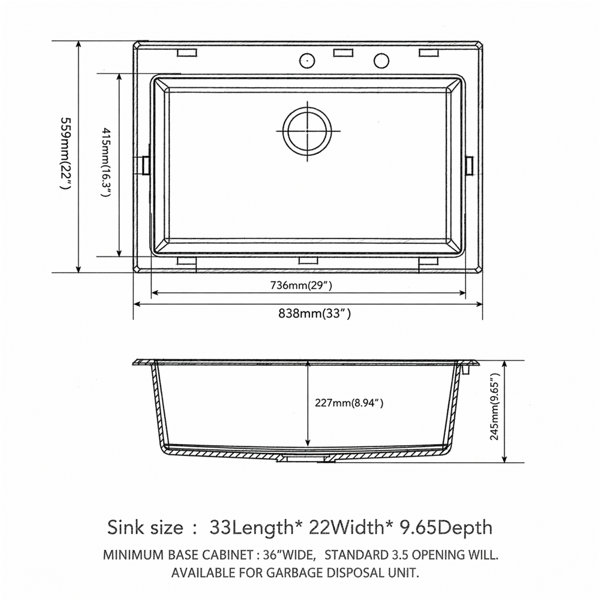 Dimensions du produit