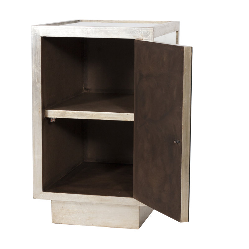 Savannah End Table, Silver