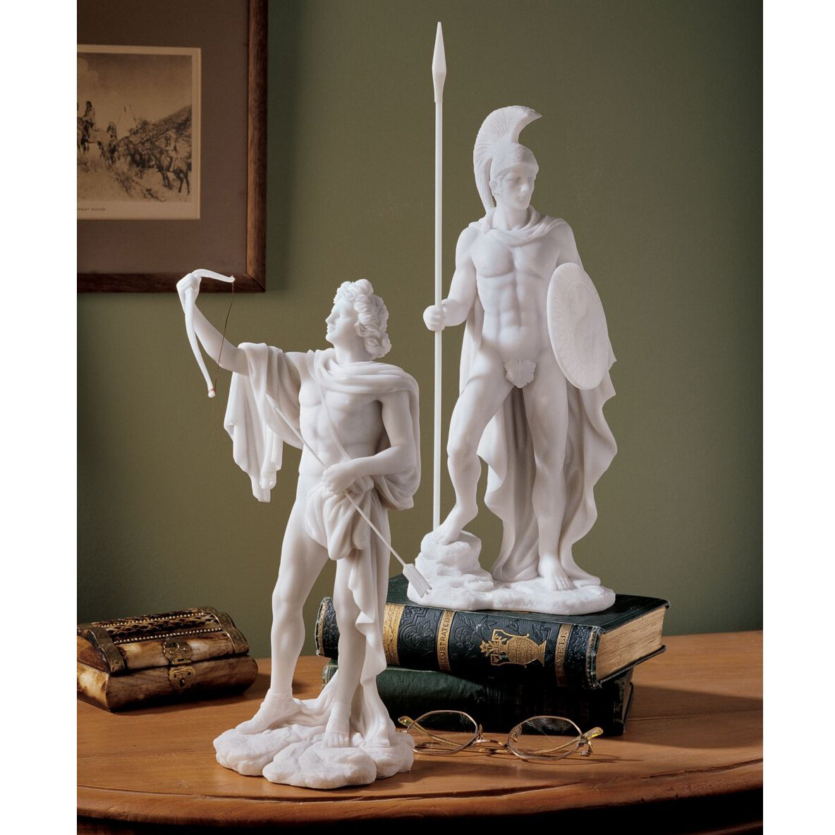 Design Toscano Greek Gods Ares And Apollo Handmade Fantasy & Sci-fi  Figurine / Sculpture & Reviews