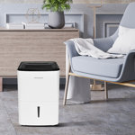 Frigidaire 50-Pint Portable Dehumidifier for Basement, Home, and Attic, 115V in White