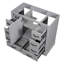 Base d'armoire de salle de bain grise, 6 tiroirs, tablette multifonctionnelle, meuble-lavabo en bois massif de 36 po, finition, réglable-120994684