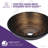 ANZZI Posh 16.5'' Glass Circular Bathroom Sink-22743764