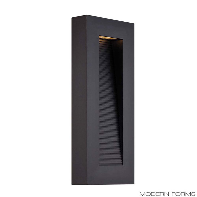 Urban LED Outdoor Wall Light, Black