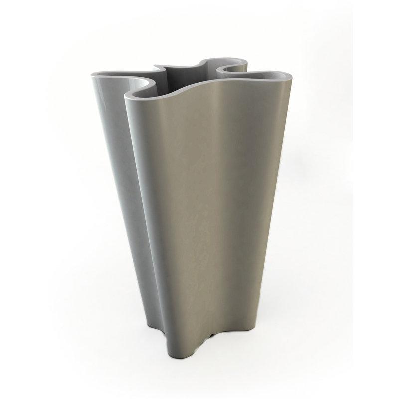 Bye-Bye Resin Pot Planter, Steel, 39.25" H x 23.5" W x 22" D