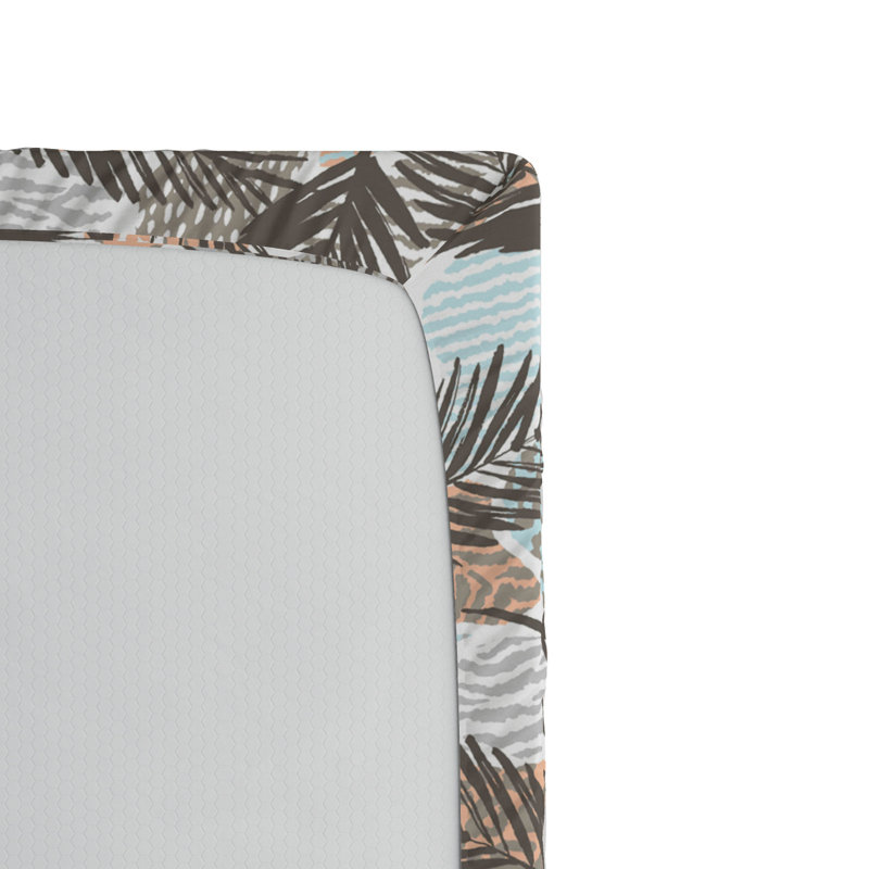 Microfiber Floral Fitted Sheet, Twin XL Fitted Sheet