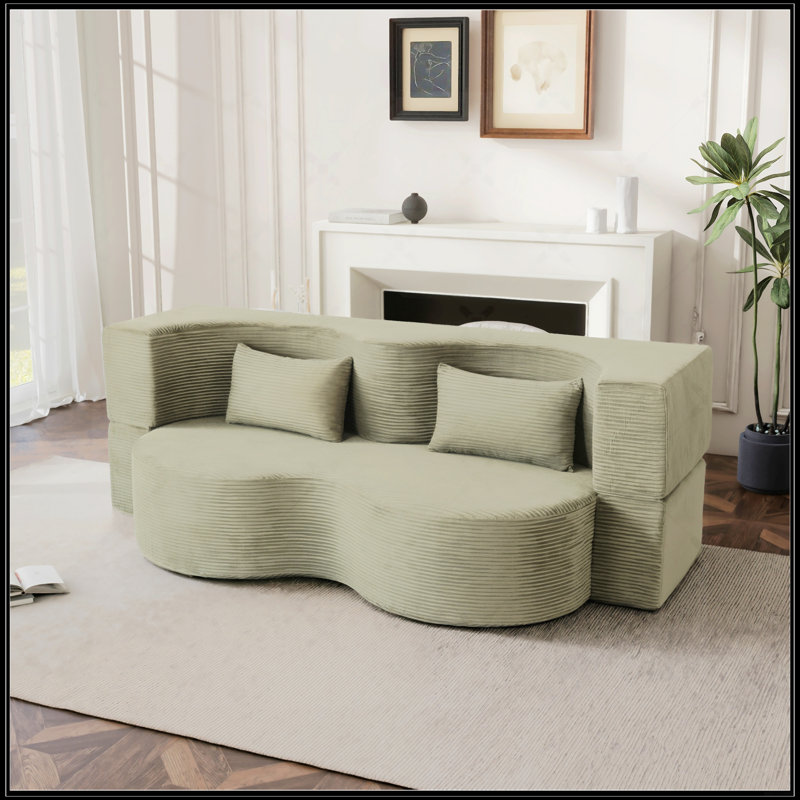 Canapé-lit 2 en 1 pliable, Vert