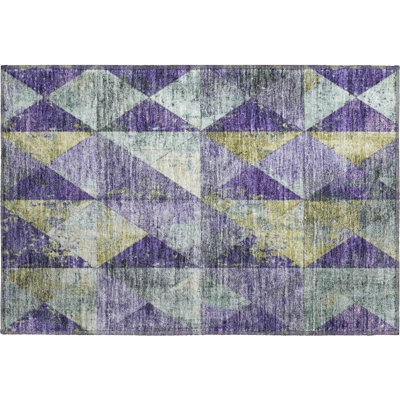 Premium Machine Washable Meidell AMF1721 Geometric Rug