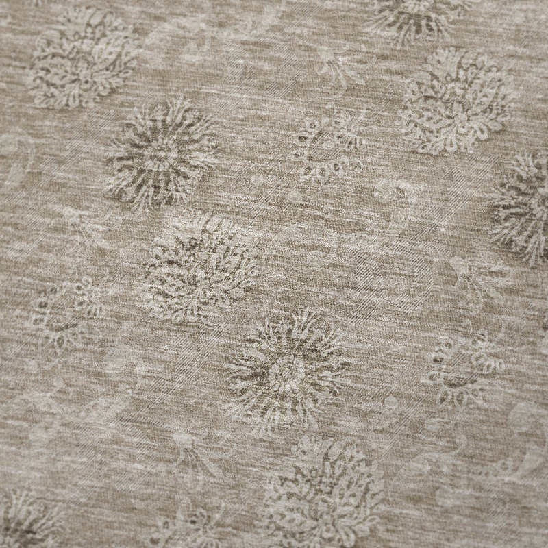 Jeté floral Sherpa ASB789 Addison, Kaki