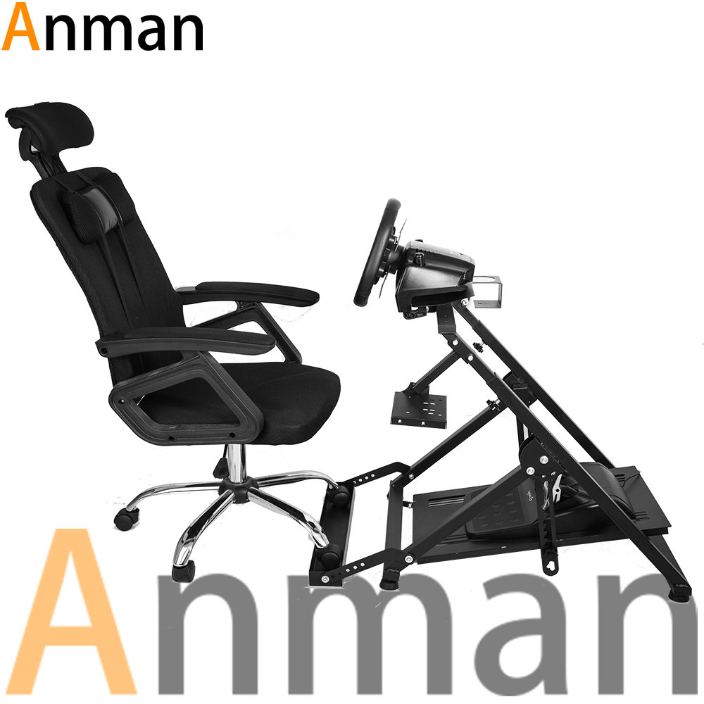 Anman Support de volant de course Anman G923 compatible avec Logitech  Fanatec Thrustmaster, pédales de roue non incluses - Wayfair Canada
