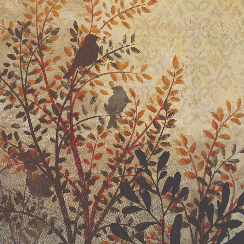 Spicy Foliage 3 - Wrapped Canvas Painting, 30cm H x 30cm W x 3.8cm D