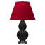 Small Double Gourd Accent Lamp - Sangria, Deep Patina Bronze - Lavender, Plum Shade-583633412-583633416