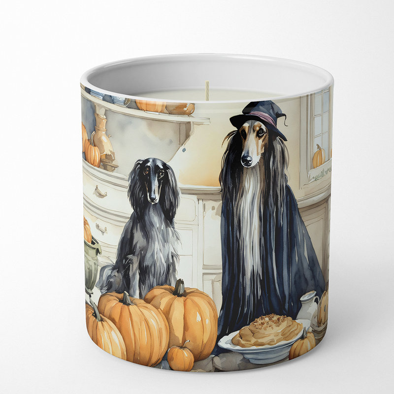 Pumpkin Pie Scented Tumbler Candle with Ceramic Holder