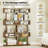 2 PCS Bookcase 6-Tier Bookshelf with Anti-Tipping Kit Freestanding Display Shelf -558631799