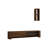 Modern Walnut TV Unit with Wall Shelf, 63.0 x 13.0 x 10.6 inches | 100% Melamine Coated Particle Board, Thickness: 0.7 inches | Multiple Shelves, Wall-Mountable, Stylish Storage Solution for Living Room-636616561