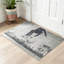 Tapis gris lavable à la machine Palm