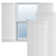 True Fit PVC Four Board Joined Board-n-Batten Shutters