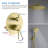 Circular Shower Faucet with Rough-in Valve-74557746
