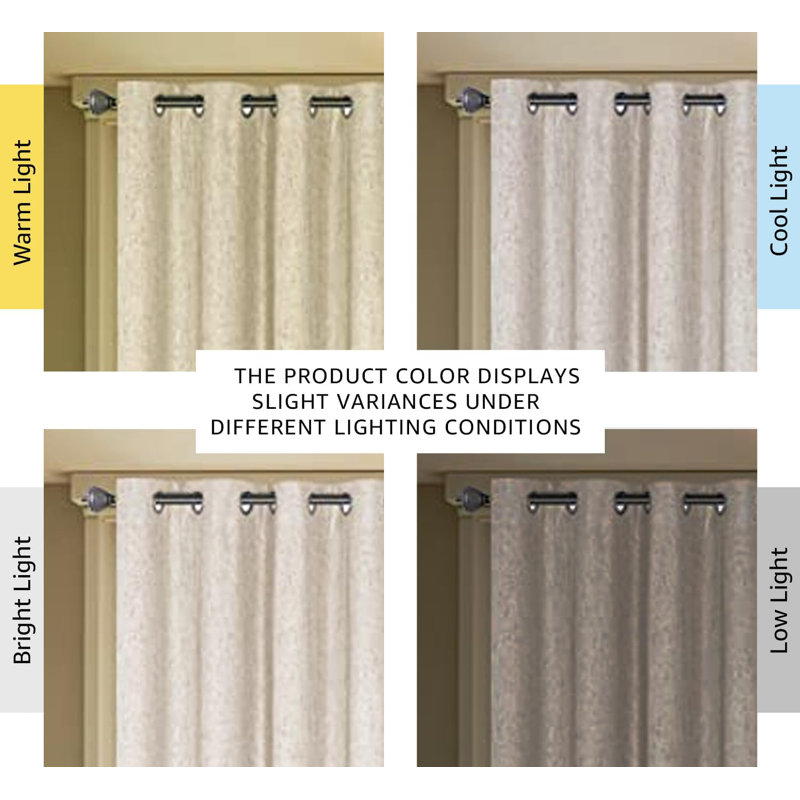 Full Light Blocking Curtains For Bedroom, 84" W x 100" L