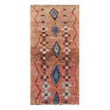 Vintage One-of-a-Kind 4'X9' Hand Knotted Area Rug