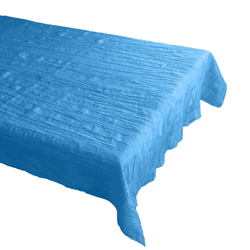 Nappe Froissé, 48 po x 48 po, Turquoise