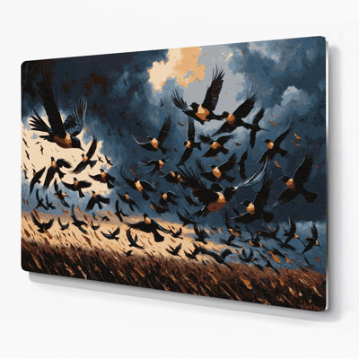 Art mural en métal oiseaux
