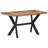 Acacia Solid Wood Top Metal Base Dining Table-1535261530