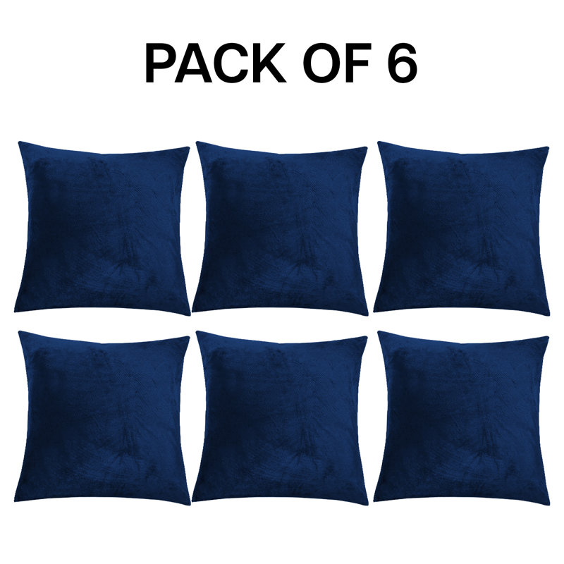 Square Cushion Cover, Navy Blue