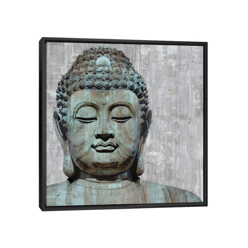 «Meditation I», reproduction d'impression sur toile tendue, H 18 po x l 18 po x P 1,5 po, Toile avec cadre noir, Pas de tapis