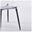 Ensemble de 4 chaises de salle à manger modernes et transparentes, coque en plastique noir avec pieds en métal - sièges de cuisine et de salle à manger contemporains