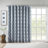 Blakesly Printed Ikat Blackout Single Curtain Panel-938439463-938439459