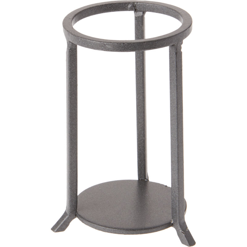 Support à œuf en fer forgé Wrought Studio ™ gris foncé, pied droit, 2,125 po de diamètre, paquet de 2