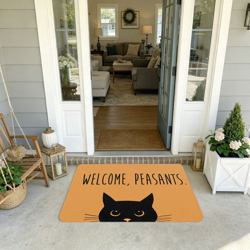 Tapis orange pour chat 20 po x 32 po