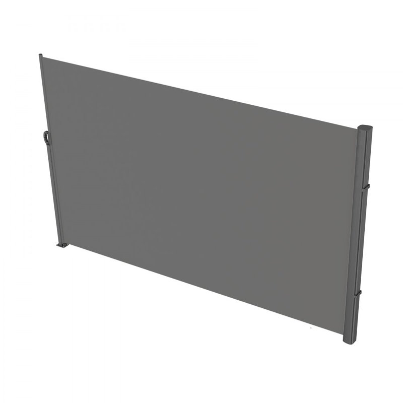 VEVOR 118'' W Metal Cover Retractable Side Awning, 63" H x 118" W x 1" D, Gray