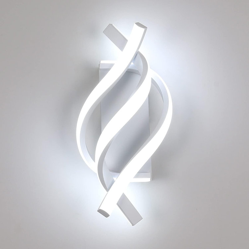 Applique murale encastrée à 3 lumières DEL Deshan, White, White Light(6000K)
