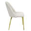 Chaise d'appoint rembourrée en métal Yakia