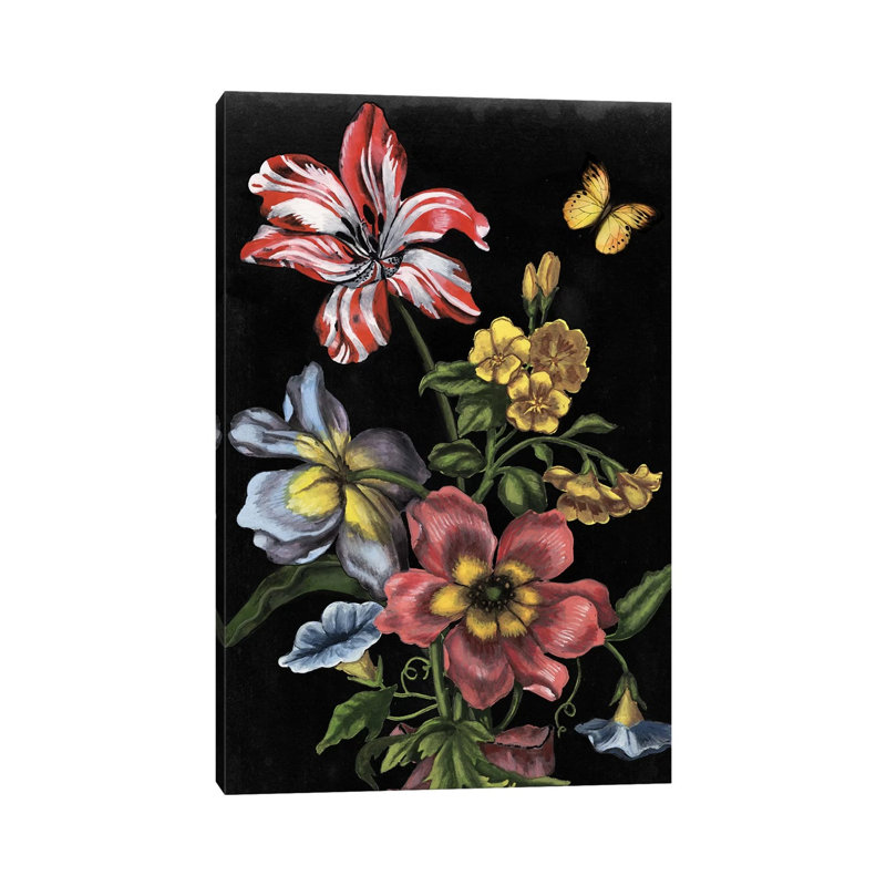 Dark Floral I by Naomi McCavitt - Wrapped Canvas Gallery-Wrapped Canvas Giclée, 20.32 cm H x 30.48 cm W