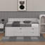 Lit de jour simple avec tiroirs et tablettes-905799274