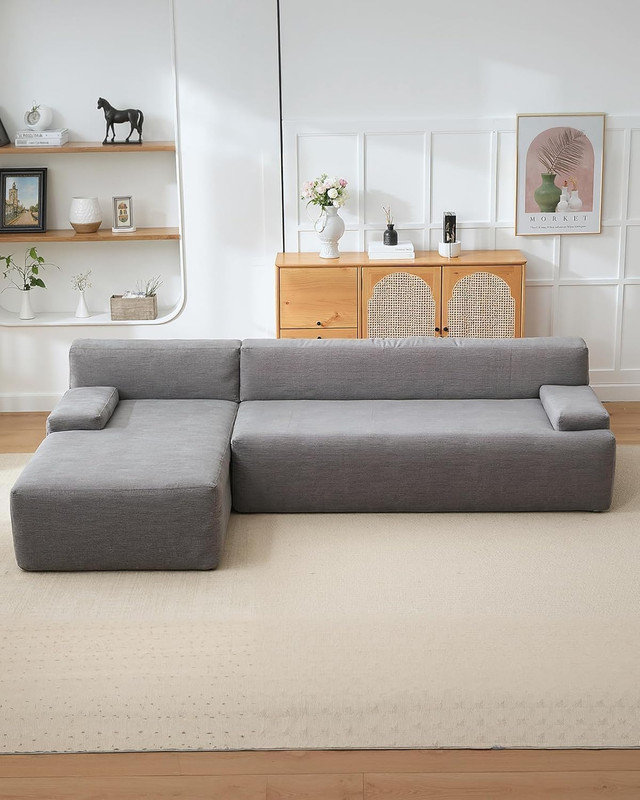 Canapé modulaire 108 po Cloud, Gris