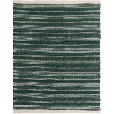Tapis vert / beige tissé à la machine Aurimas