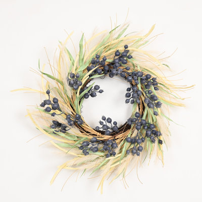Couronne de 24 po Boho Berry Pampas