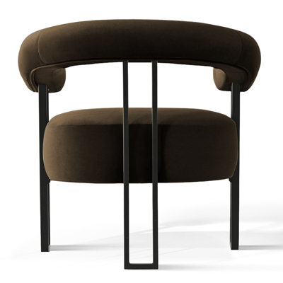Ensemble de 2 chaises d'appoint rembourrées à 3 pieds de 29,5 po de largeur