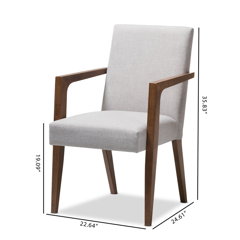 Fauteuil Keever, Polyester beige grisâtre