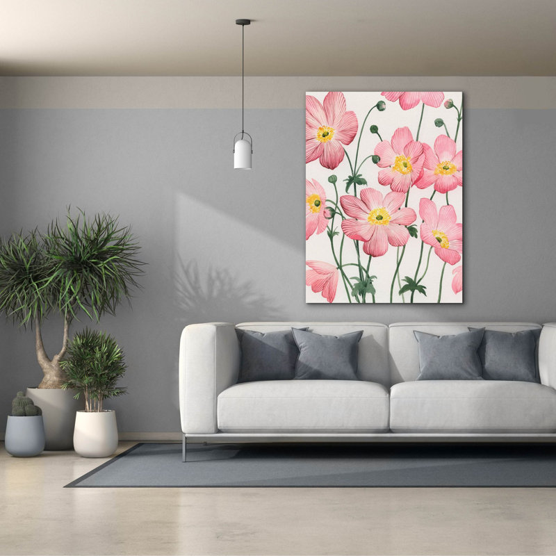 Toile épique Graffiti «Sidewalk Anemones 1» par Grace Popp, 40 po x 54 po