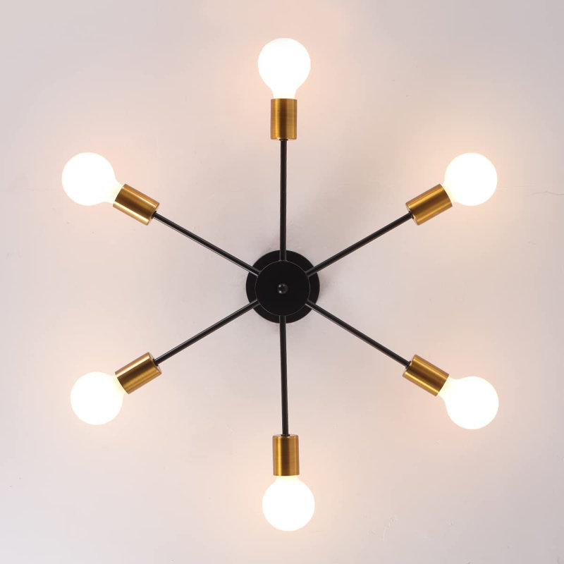 6 - Light Dimmable Sputnik Sphere Chandelier